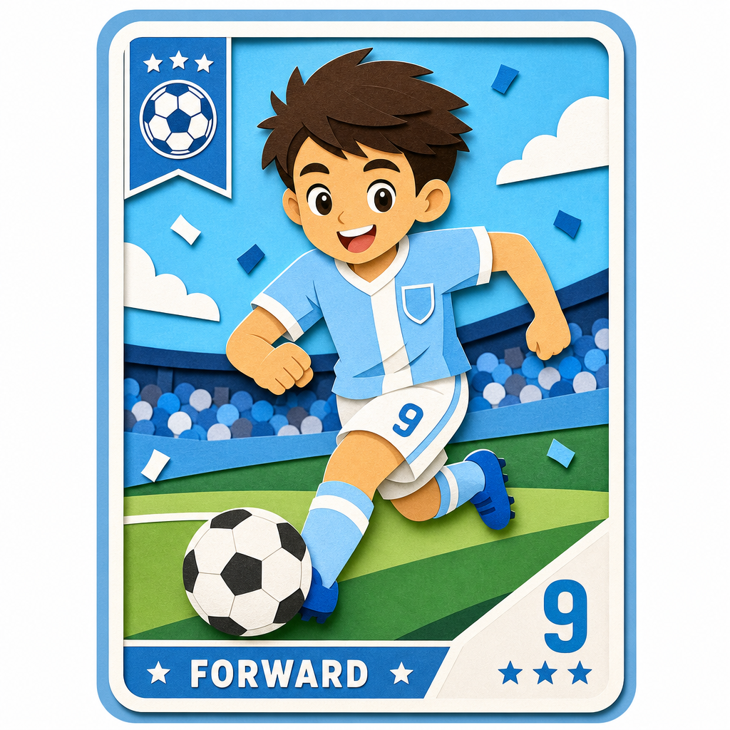 Fan art illustration of an Argentina forward